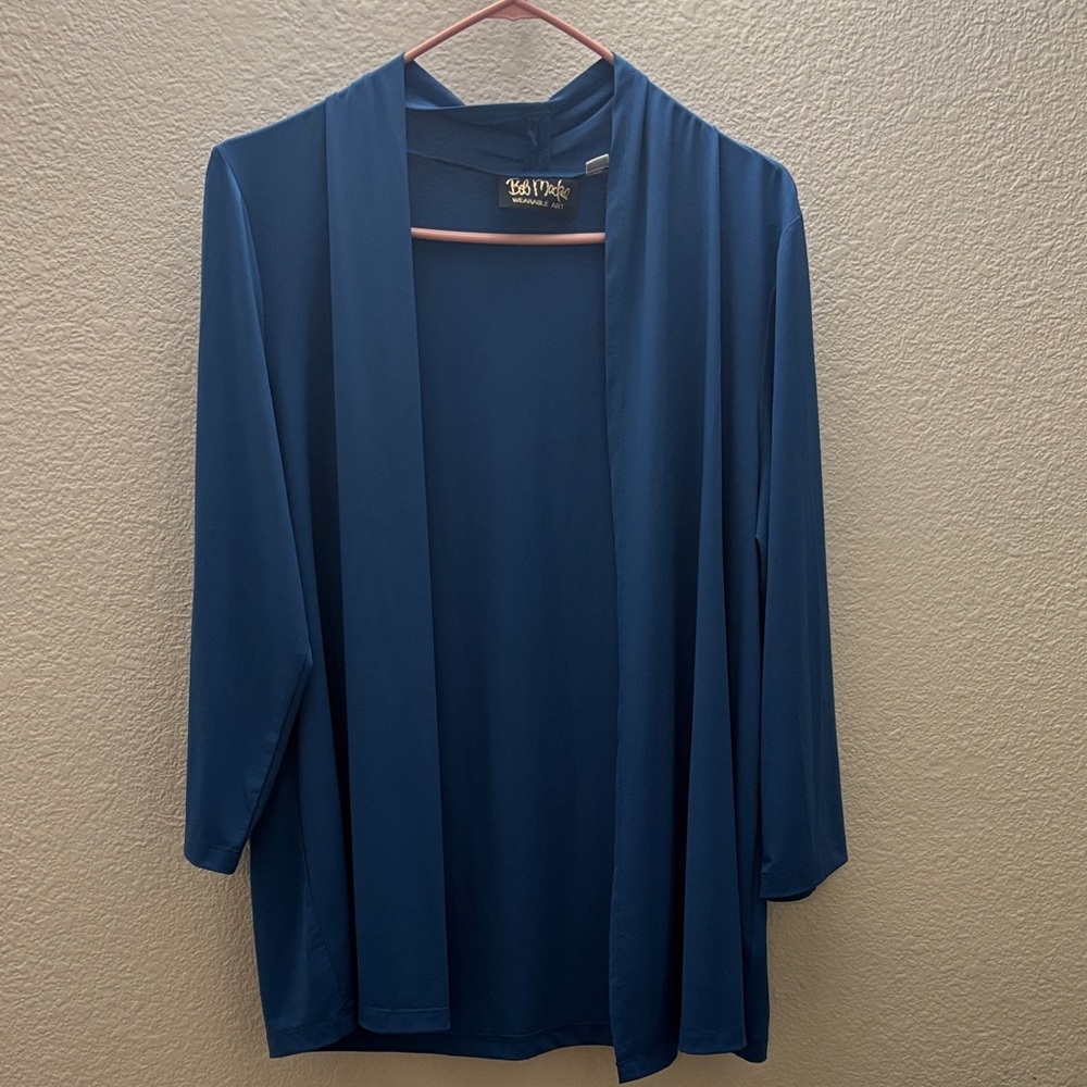 Bob Mackie Elegant Blue Cardigan